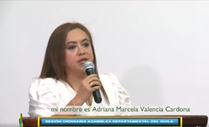 CON PIE DERECHO INICIA LA GERENTE DEL INFIHUILA ADRIANA VALENCIA CARDONA ANTE LA ASAMBLEA DEL HUILA.